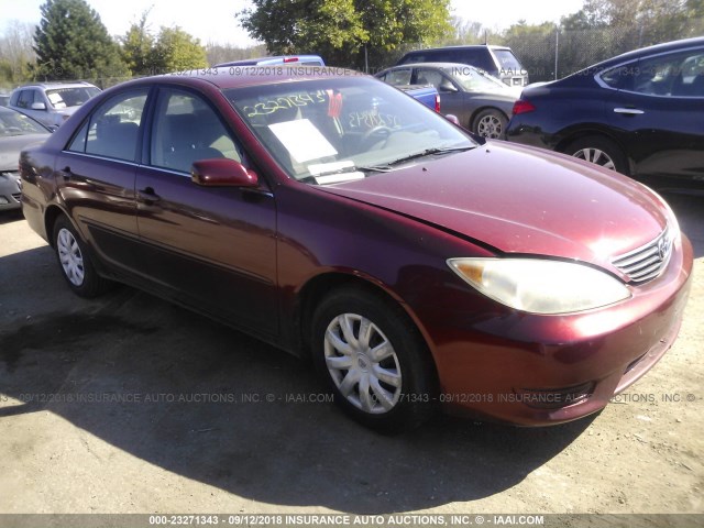 4T1BE32K55U410038 - 2005 TOYOTA CAMRY LE/XLE/SE Qırmızı foto 1