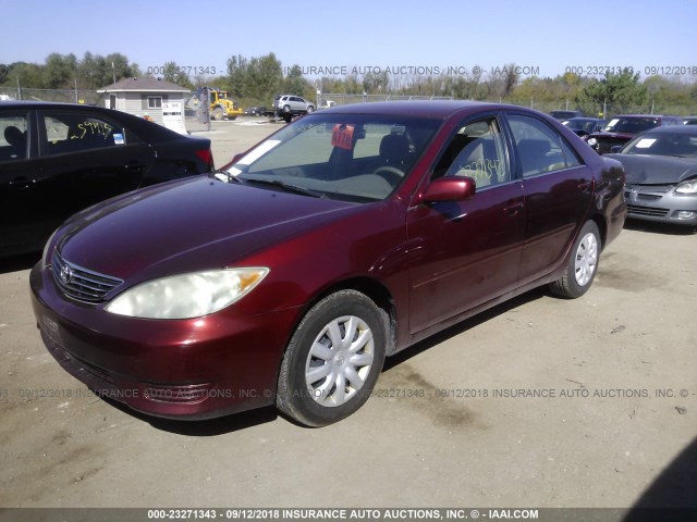 4T1BE32K55U410038 - 2005 TOYOTA CAMRY LE/XLE/SE Qırmızı foto 2