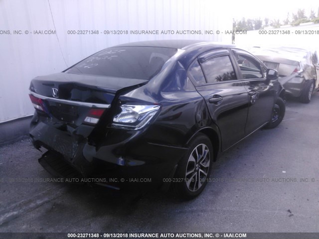 19XFB2F88DE061817 - 2013 HONDA CIVIC EX BLACK photo 4