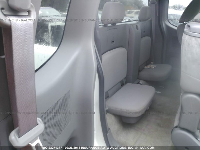 1N6BD0CT2CN701159 - 2012 NISSAN FRONTIER S/SV WHITE photo 8