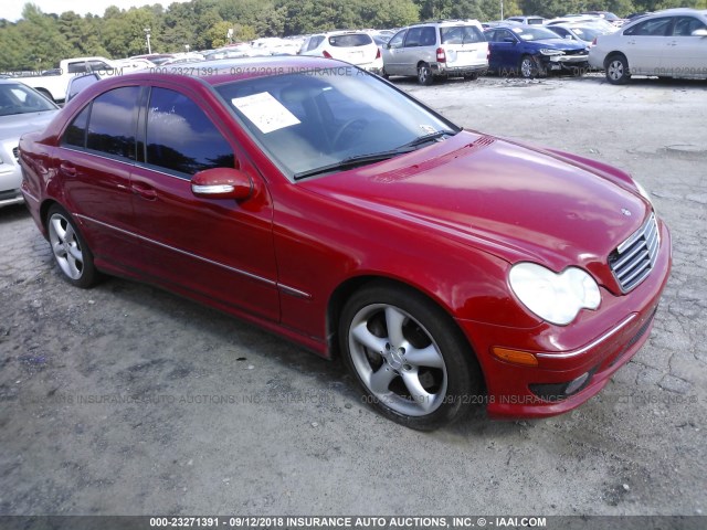 WDBRF52H16F808433 - 2006 MERCEDES-BENZ C GENERATION 2006 230 RED photo 1