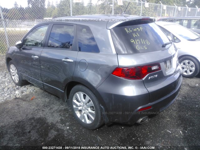 5J8TB1H52CA003639 - 2012 ACURA RDX TECHNOLOGY GRAY photo 3