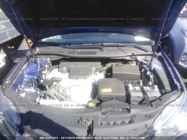4T1BF1FK4FU925500 - 2015 TOYOTA CAMRY LE/XLE/SE/XSE 蓝色 照片 10