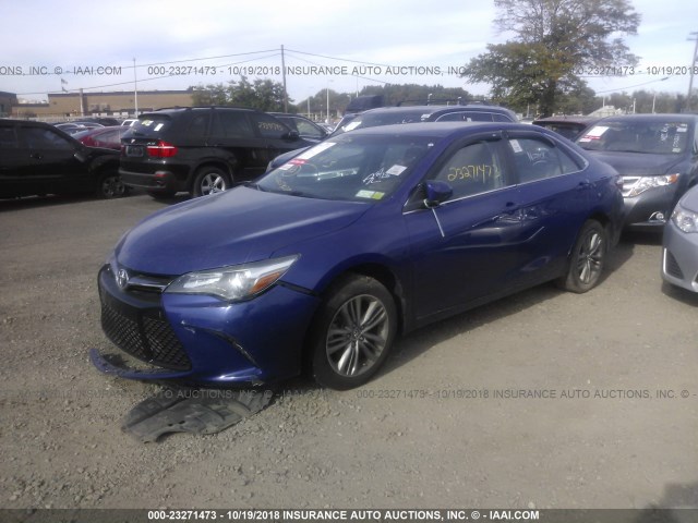 4T1BF1FK4FU925500 - 2015 TOYOTA CAMRY LE/XLE/SE/XSE 蓝色 照片 2