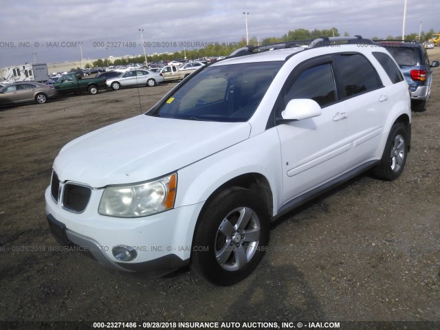 2CKDL63F266149868 - 2006 PONTIAC TORRENT WHITE photo 2