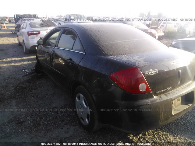 1G2ZF58B374253765 - 2007 PONTIAC G6 VALUE LEADER/BASE BLACK photo 3