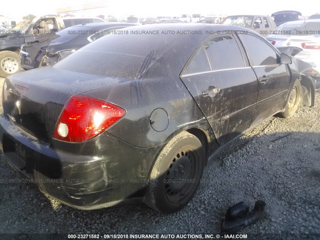 1G2ZF58B374253765 - 2007 PONTIAC G6 VALUE LEADER/BASE BLACK photo 4