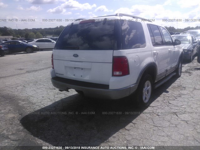 1FMZU63K24ZA72701 - 2004 FORD EXPLORER XLT/XLT SPORT/NBX WHITE photo 4