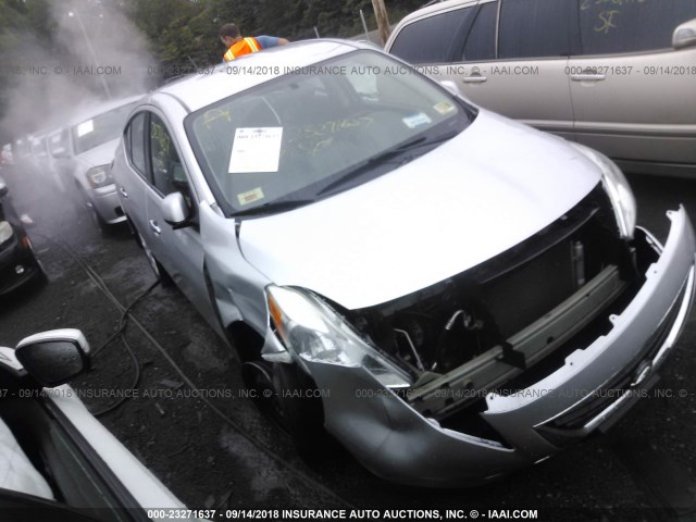 3N1CN7AP4CL860707 - 2012 NISSAN VERSA S/SV/SL SILVER photo 1