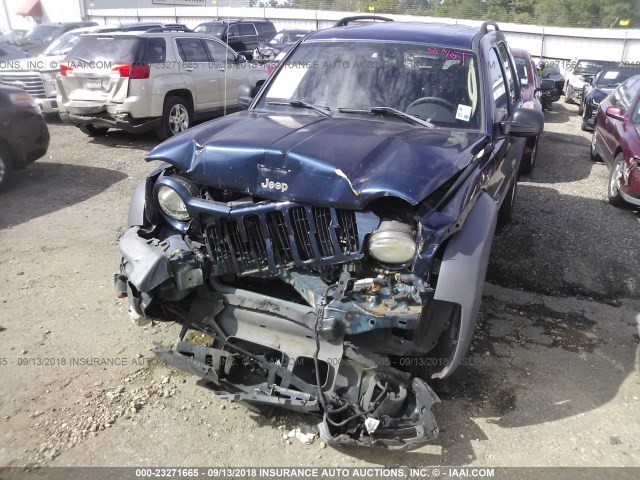 1J4GL48K53W553466 - 2003 JEEP LIBERTY SPORT/FREEDOM BLUE photo 6