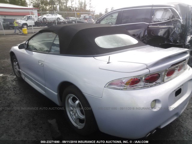 4A3AX35G7XE140242 - 1999 MITSUBISHI ECLIPSE SPYDER GS 银色 照片 3