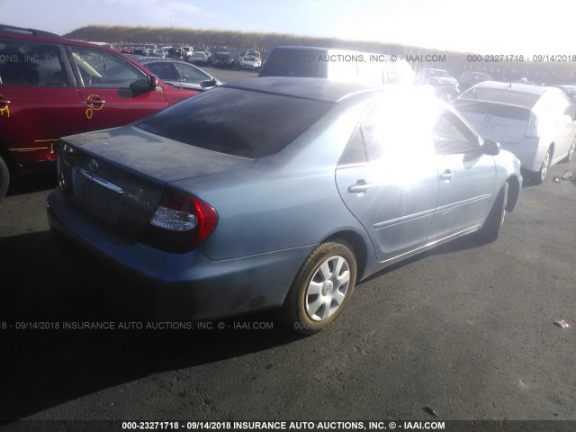 4T1BE32K74U900902 - 2004 TOYOTA CAMRY LE/XLE/SE Көк фото 4