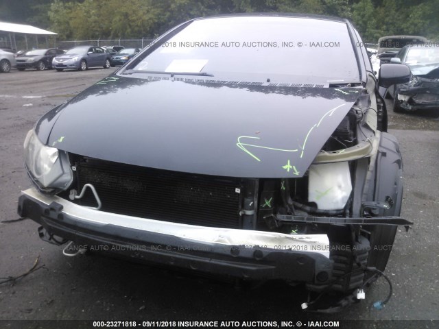 2HGFA16507H306543 - 2007 HONDA CIVIC LX BLACK photo 6