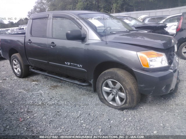 1N6AA07C29N318524 - 2009 NISSAN TITAN XE/SE/LE/PRO-4X GRAY photo 1