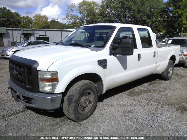 1FTWW30538EC48974 - 2008 FORD F350 SRW SUPER DUTY WHITE photo 2