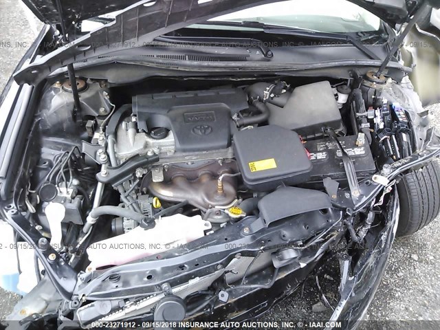 4T1BF1FK7CU110431 - 2012 TOYOTA CAMRY SE/LE/XLE BLACK photo 10