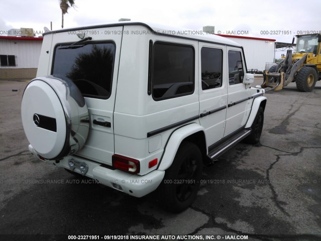 WDCYC3HF1CX198615 - 2012 MERCEDES-BENZ G 550 WHITE photo 4