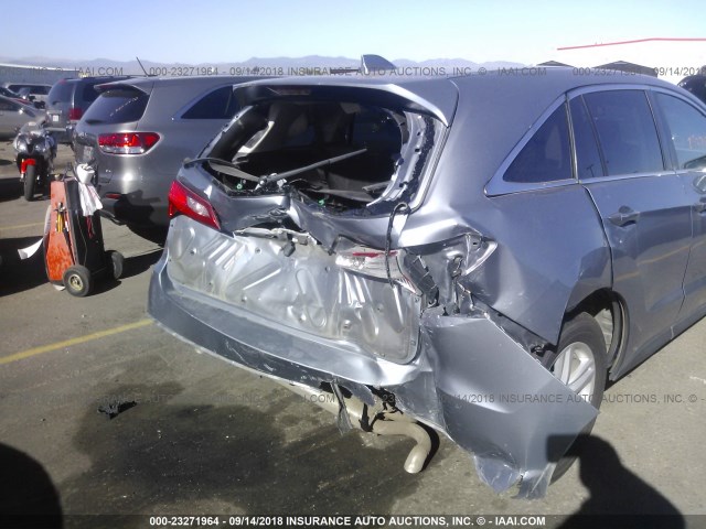 5J8TB4H58FL007849 - 2015 ACURA RDX TECHNOLOGY SILVER photo 6