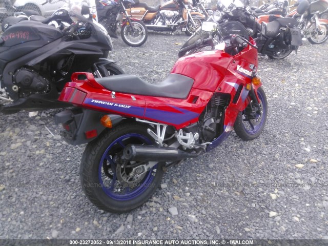 JKAEXMF1XWA055044 - 1998 KAWASAKI EX250 F RED photo 4