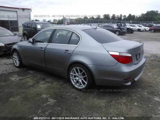 WBANF33597CS41221 - 2007 BMW 525 XI SILVER photo 3