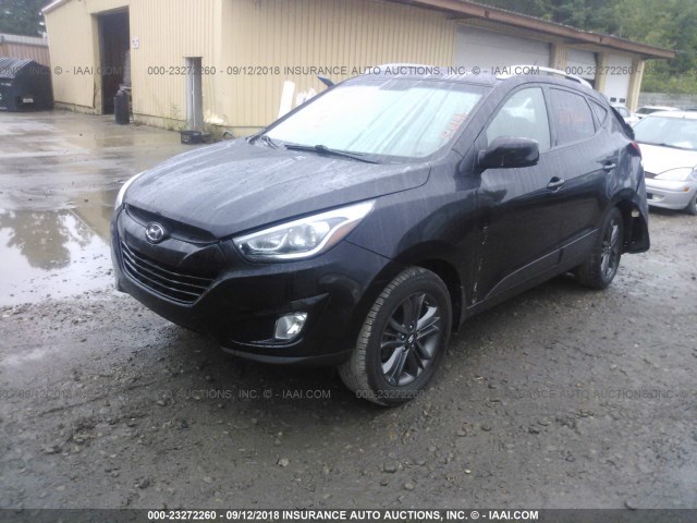 KM8JU3AG4EU889063 - 2014 HYUNDAI Tucson GLS/LIMITED/SE BLACK photo 2