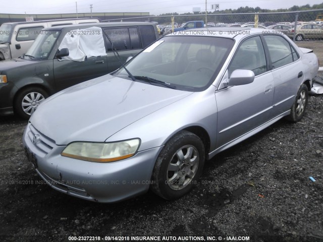 1HGCG56642A095565 - 2002 HONDA ACCORD EX SILVER photo 2
