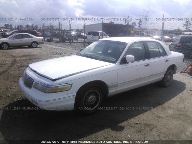 2MELM74W3VX726919 - 1997 MERCURY GRAND MARQUIS GS WHITE photo 2