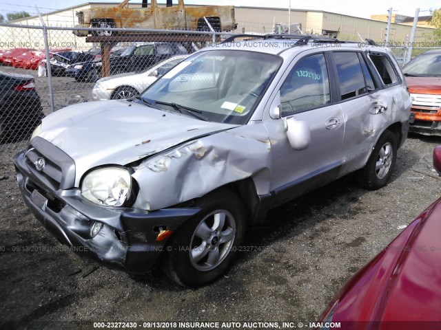 KM8SC73D86U103459 - 2006 HYUNDAI SANTA FE GLS/LIMITED SILVER photo 2