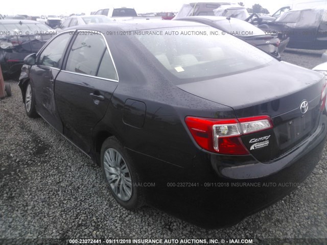 4T1BF1FK6EU312258 - 2014 TOYOTA CAMRY L/SE/LE/XLE 黑色 照片 3