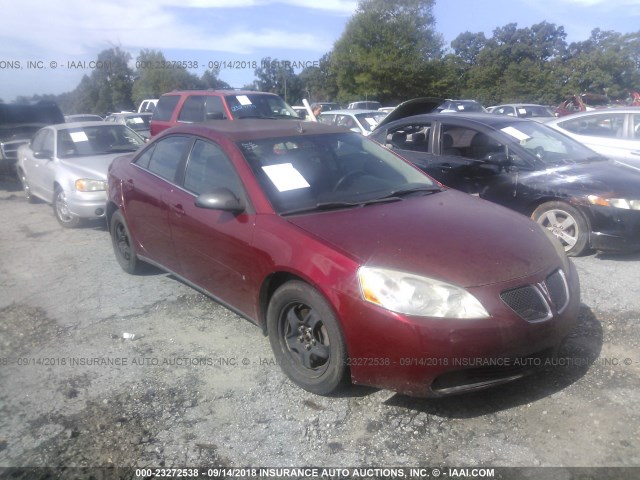 1G2ZG57B894189630 - 2009 PONTIAC G6 BURGUNDY photo 1