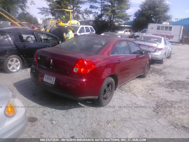 1G2ZG57B894189630 - 2009 PONTIAC G6 BURGUNDY photo 4