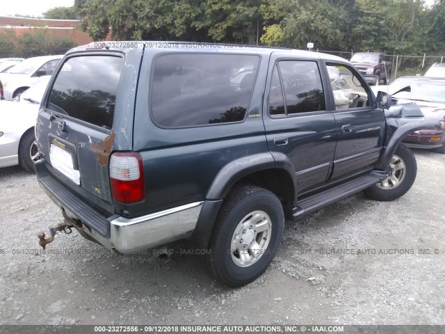 JT3HN87R1T0014117 - 1996 TOYOTA 4RUNNER LIMITED GREEN photo 4