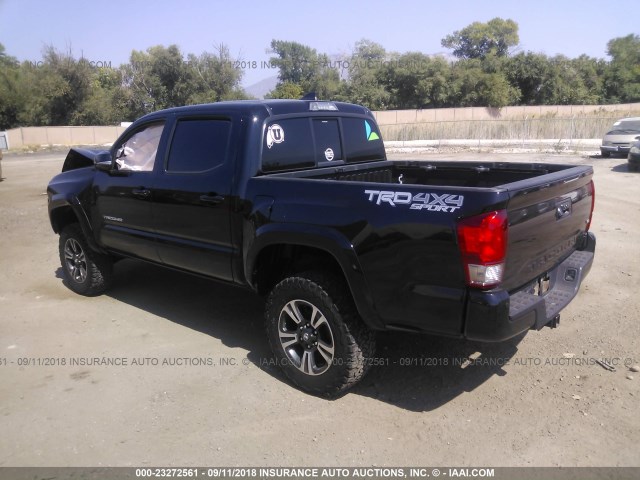 3TMCZ5AN2GM039710 - 2016 TOYOTA TACOMA DBL CAB/SR/SR5/TRD SPT/OR BLACK photo 3