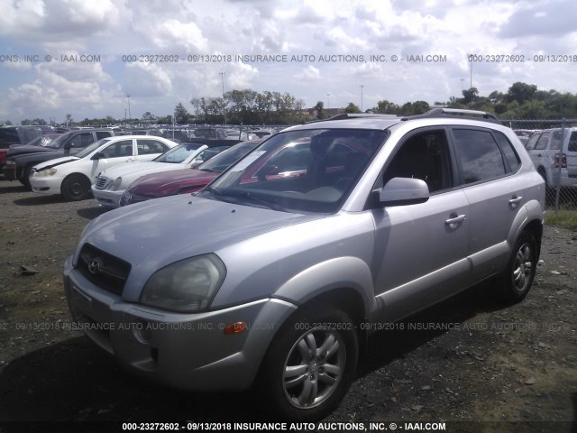 KM8JN12D86U262406 - 2006 HYUNDAI TUCSON GLS/LIMITED SILVER photo 2