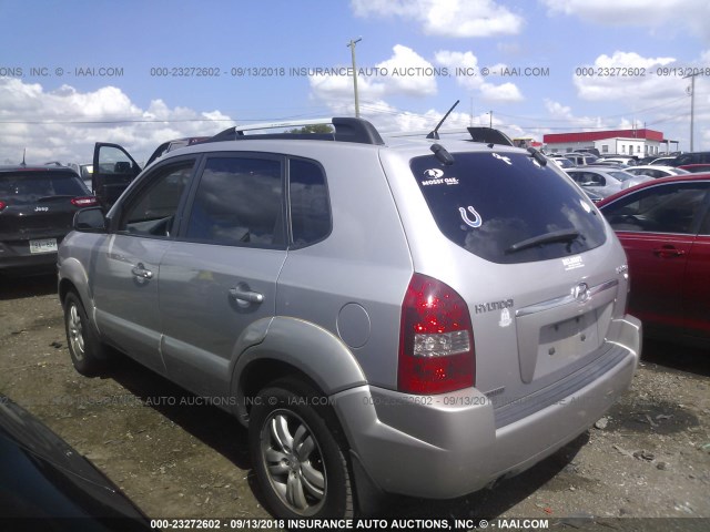 KM8JN12D86U262406 - 2006 HYUNDAI TUCSON GLS/LIMITED 银色 照片 3