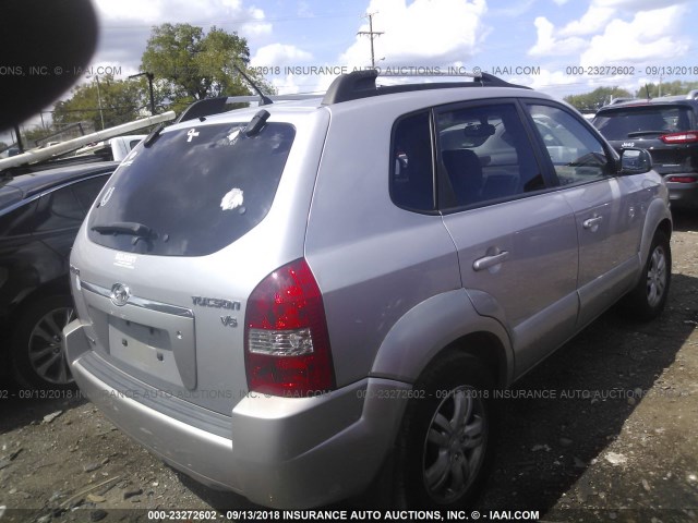 KM8JN12D86U262406 - 2006 HYUNDAI TUCSON GLS/LIMITED 银色 照片 4