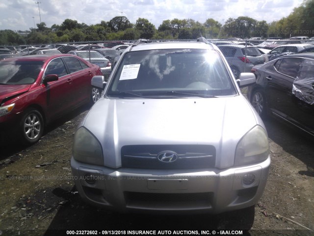 KM8JN12D86U262406 - 2006 HYUNDAI TUCSON GLS/LIMITED SILVER photo 6