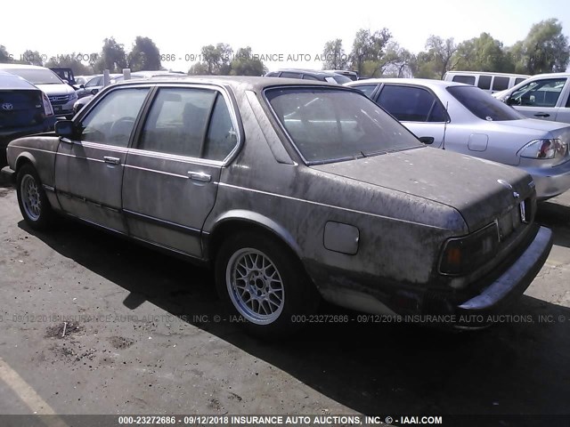 WBAFF7403E7396559 - 1984 BMW 733 I GOLD photo 3