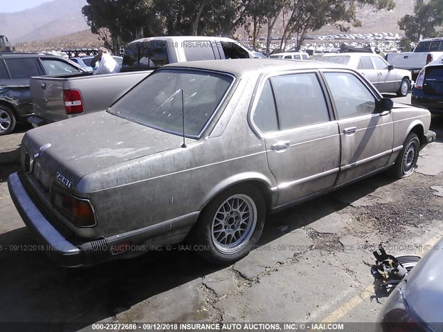 WBAFF7403E7396559 - 1984 BMW 733 I GOLD photo 4