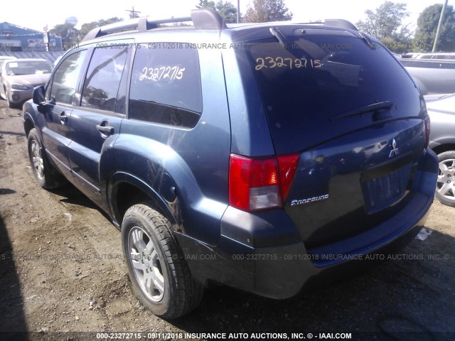 4A4MN21S34E030870 - 2004 MITSUBISHI ENDEAVOR LS BLUE photo 3