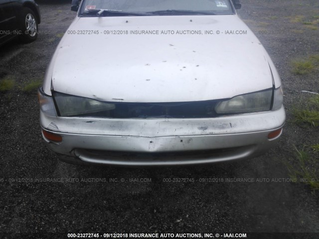 JT2AE09E3P0005636 - 1993 TOYOTA COROLLA LE/DX GOLD photo 6