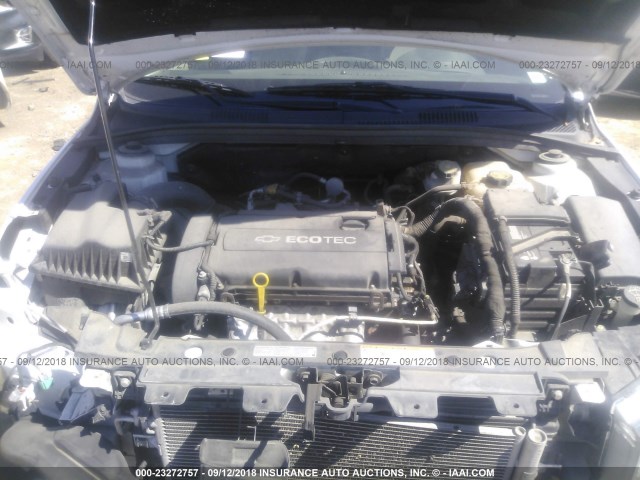 1G1PC5SH5C7383878 - 2012 CHEVROLET CRUZE LS WHITE photo 10