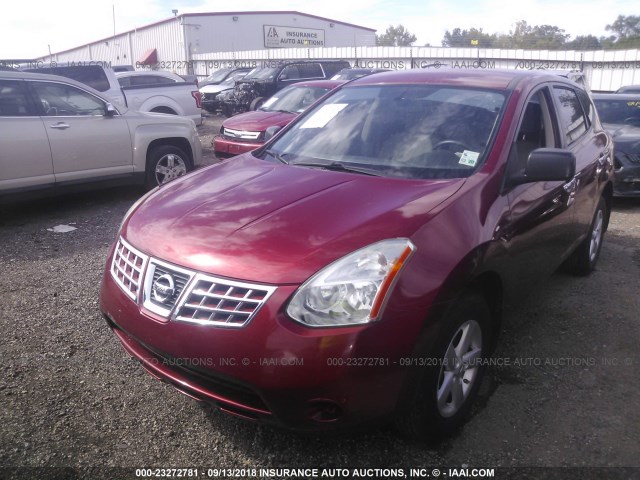 JN8AS5MT2AW021273 - 2010 NISSAN ROGUE S/SL/KROM RED photo 2
