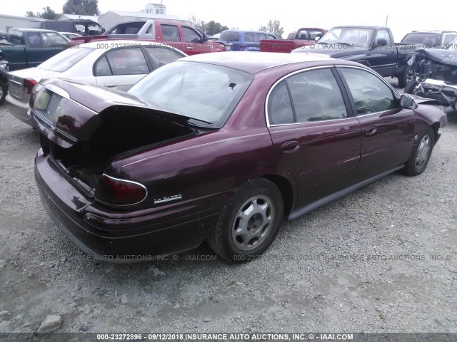 1G4HR54KX2U222781 - 2002 BUICK LESABRE LIMITED MAROON photo 4