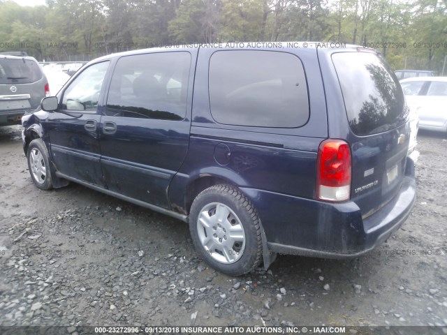 1GNDV23147D183903 - 2007 CHEVROLET UPLANDER LS Dark Blue photo 3