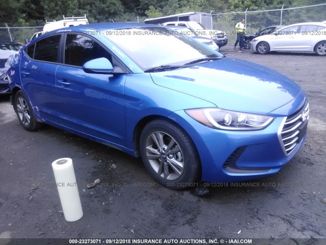 5NPD84LFXJH270598 - 2018 HYUNDAI ELANTRA SEL/VALUE/LIMITED BLUE photo 1