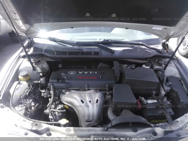 JTNBE46K673047306 - 2007 TOYOTA CAMRY NEW GENERAT CE/LE/XLE/SE SILVER photo 10