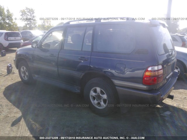 JT3HT05JXY0106256 - 2000 TOYOTA LAND CRUISER  BLUE photo 3