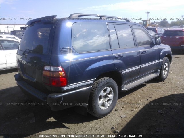 JT3HT05JXY0106256 - 2000 TOYOTA LAND CRUISER  BLUE photo 4