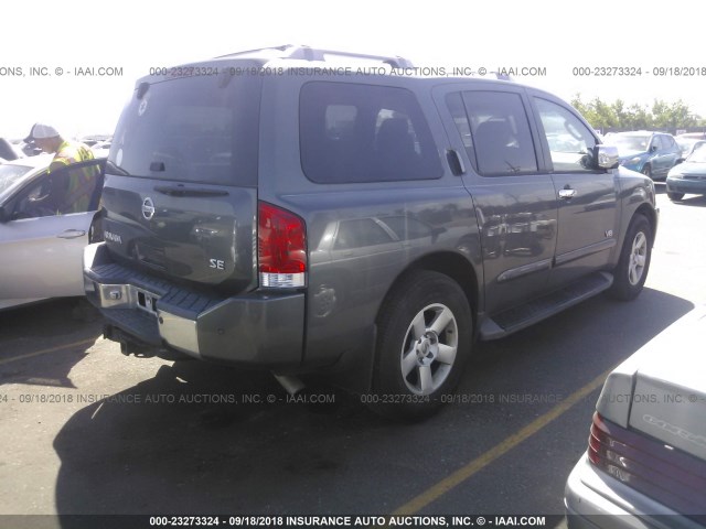 5N1AA08BX6N743280 - 2006 NISSAN ARMADA SE/LE GRAY photo 4